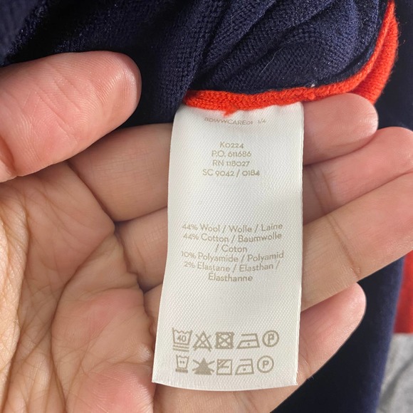 Boden Sweater Dress 10 Navy Blue Esmeralda Waist Tie Retro A-Line Mini - Picture 10 of 11